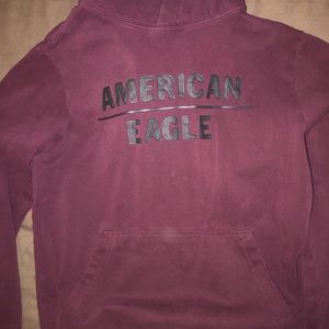 American Eagle Maroon Hoodie